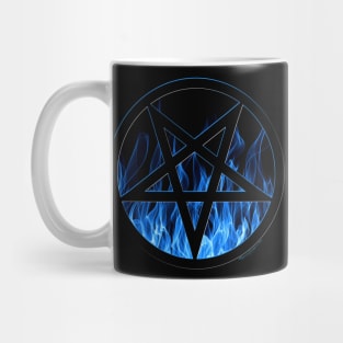 Blue Flames of Hell - Pentagram! Mug